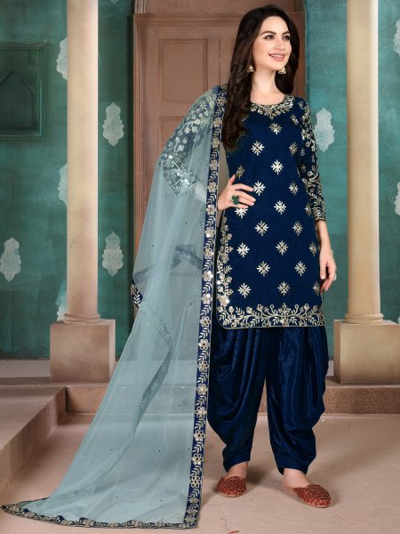 Swtantra Sarees : Buy Swtantra Fuchsia Patiala Pants Pre Draped Saree with  Blouse Online | Nykaa Fashion