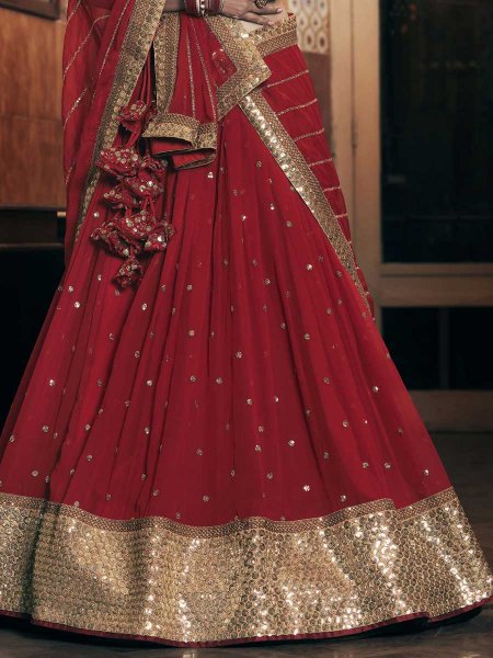Buy Indian Prom Suits Velvet Burgundy Maroon Bridal Lehenga LLCV09731