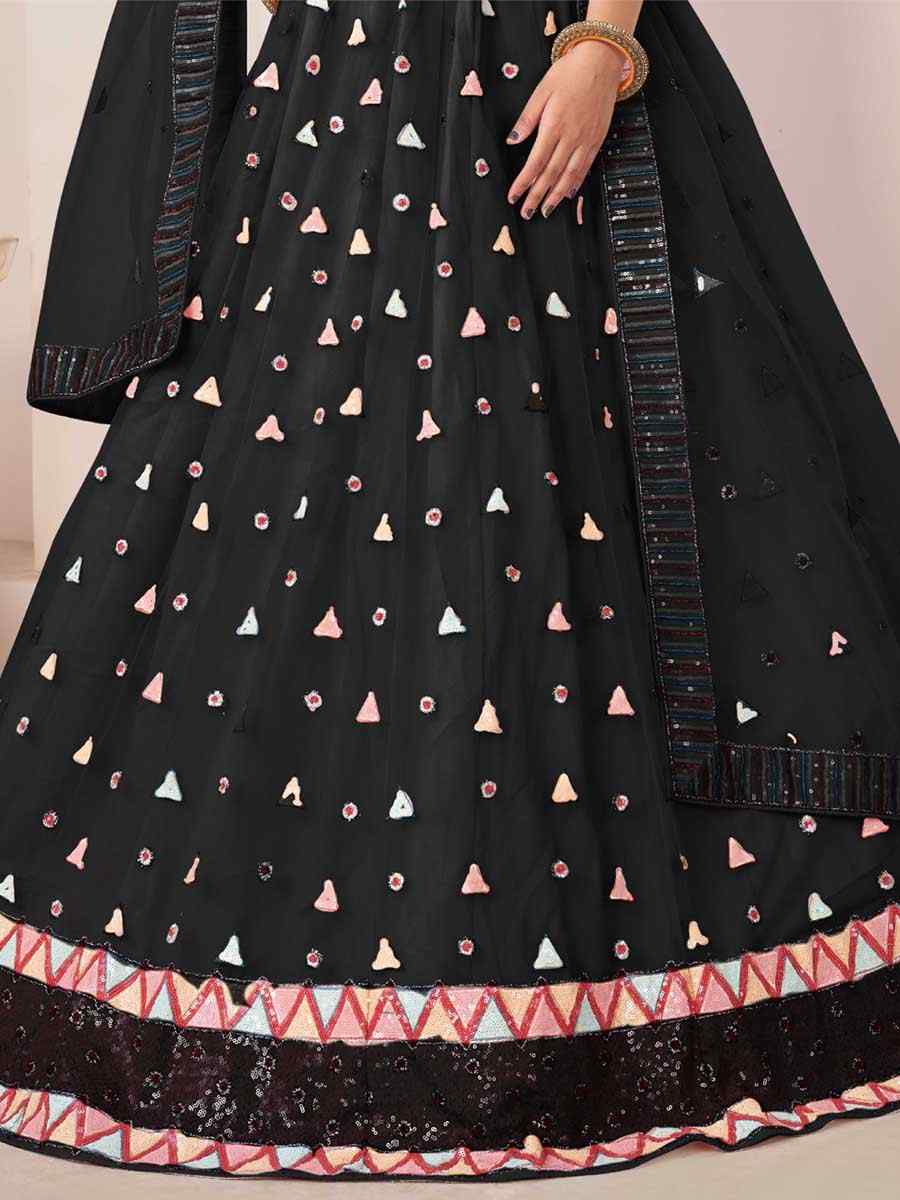 Buy Aarika Kids Black & Pink Lehenga, Choli with Dupatta for Girls Clothing  Online @ Tata CLiQ