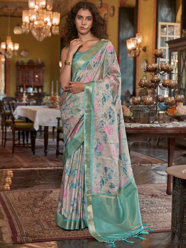 Blue Banarasi Soft Silk Handwoven Festival Casual Classic Style Saree