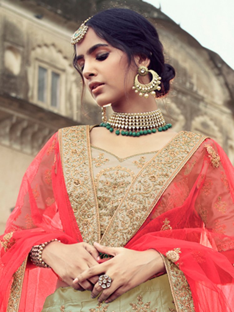 Satin 2025 bridal lehenga