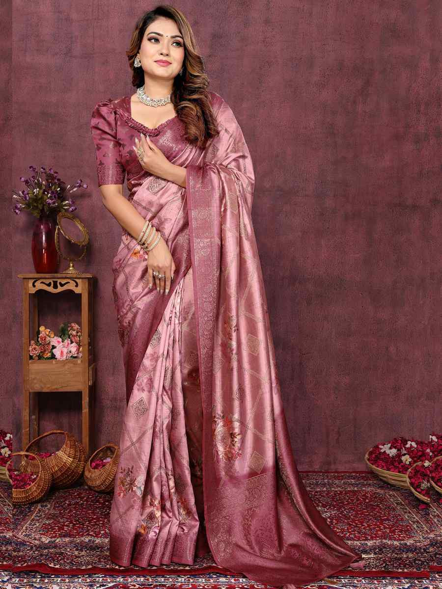 Gajri Silk Handwoven Festival Wedding Heavy Border Saree