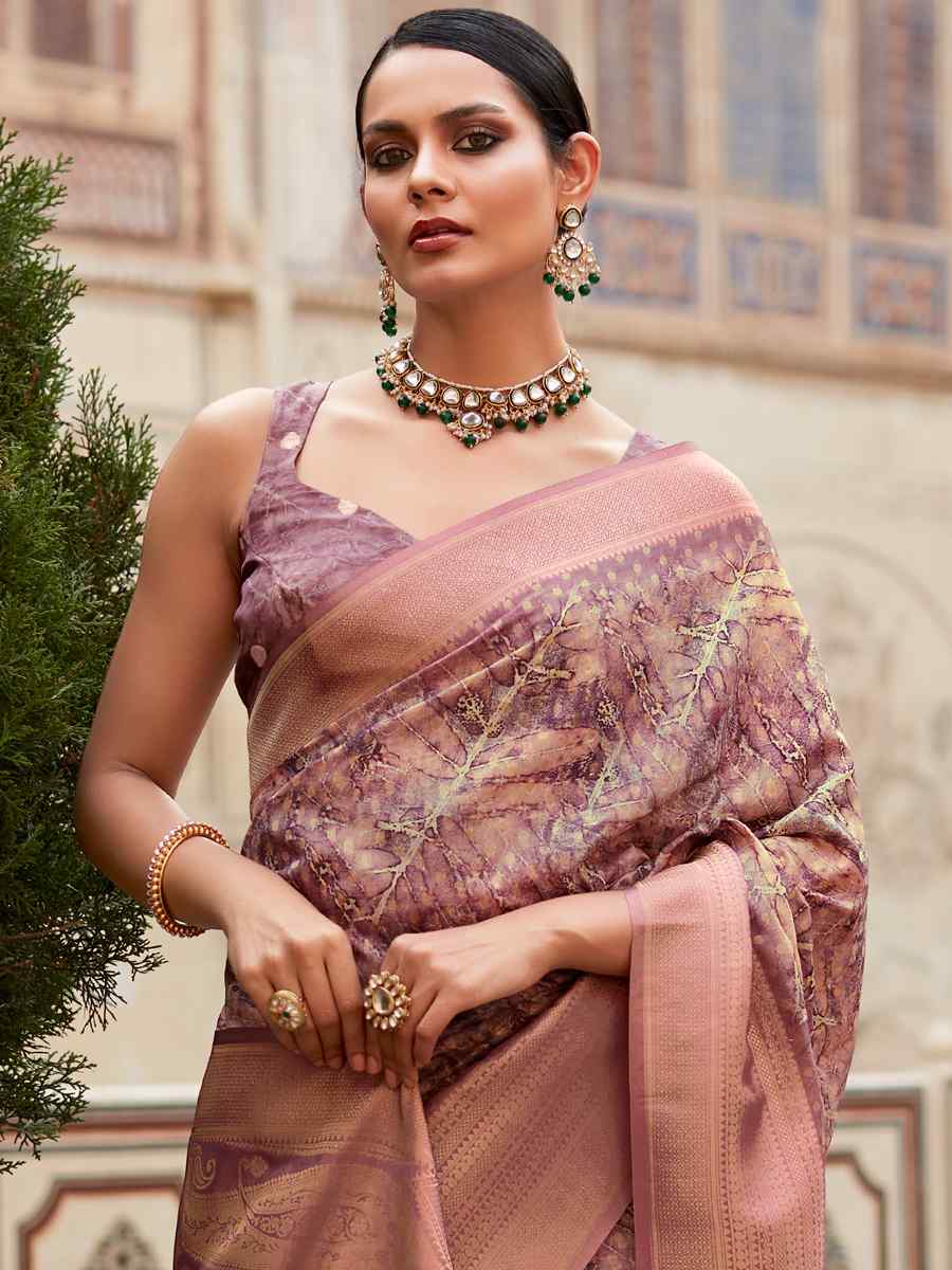 Goden Soft Tissue Silk Handwoven Festival Wedding Heavy Border Saree