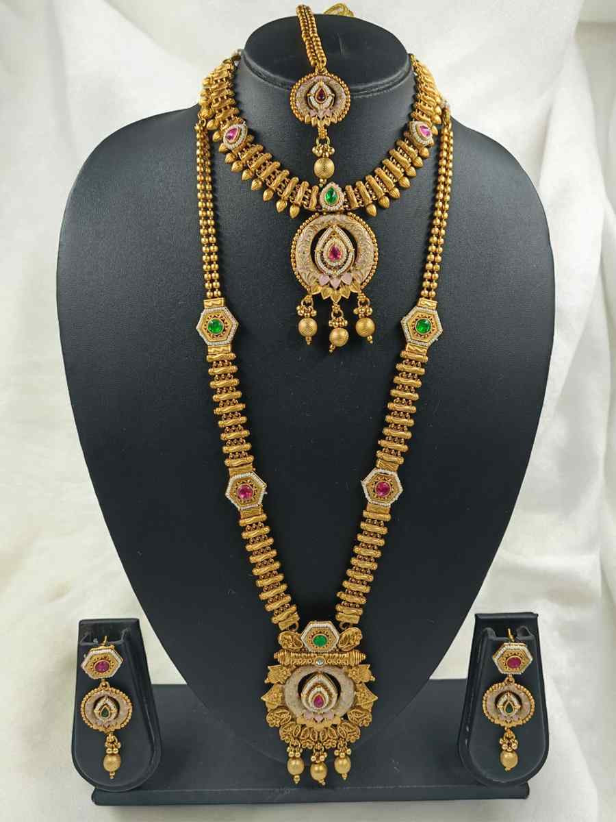 Gold Alloy Festival Wear Kundan Necklace