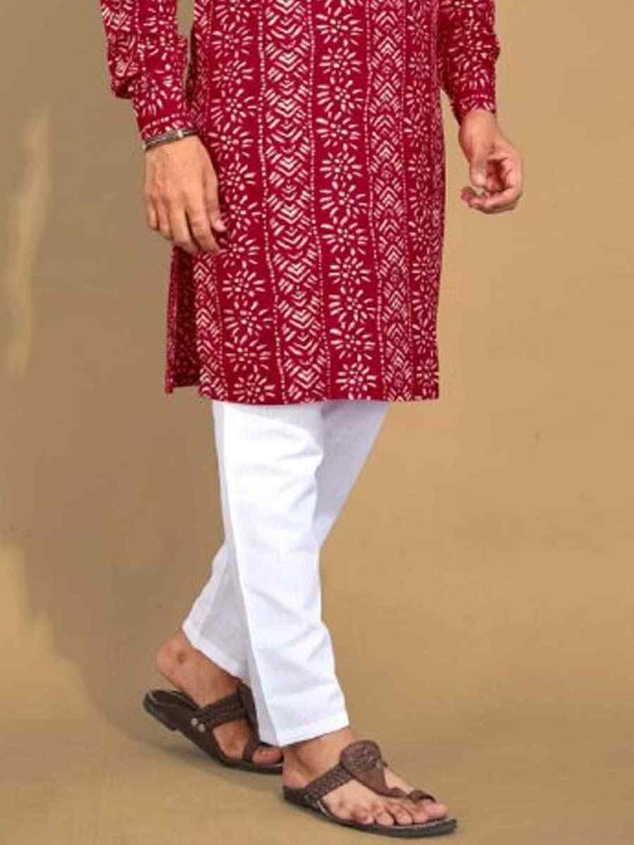 Gold Premium Soft Cotton Printed Festival Casual Kurta