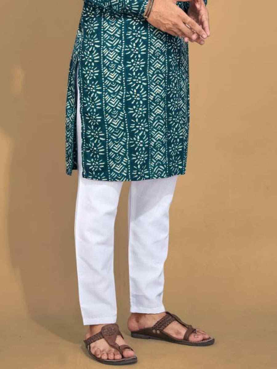 Gold Premium Soft Cotton Printed Festival Casual Kurta