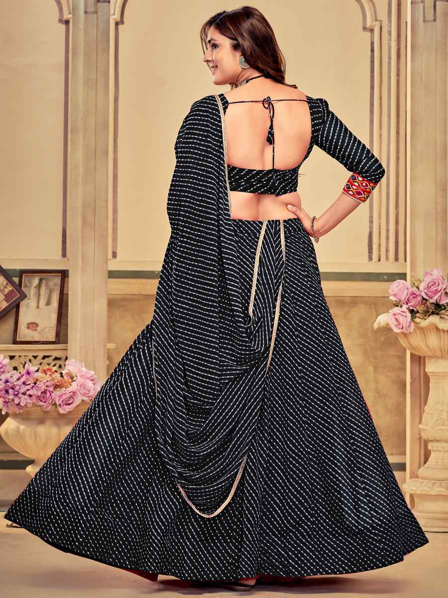 Gray Georgette Embroidery Reception Party Wear Heavy Border Lehenga Choli