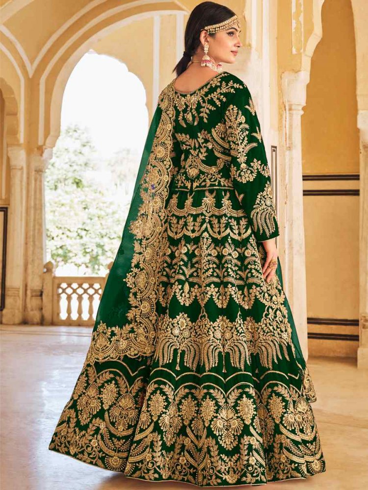 Emerald Green Embroidered Lehenga Set - Indian Bridal & Wedding Outfit –  CUSTUMISE DREAM | Designer Bridal Lehengas & Wedding Outfits