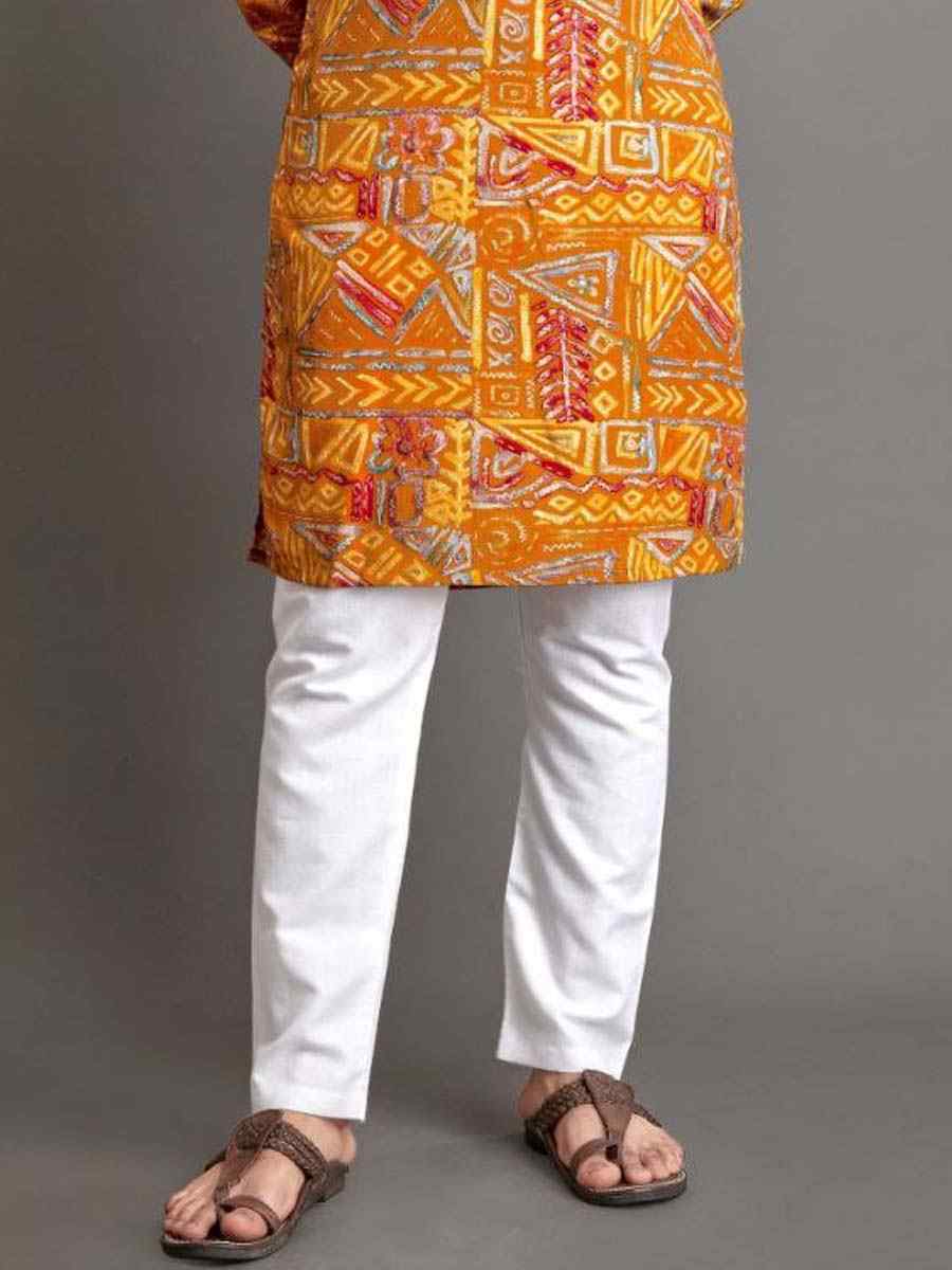 Green Premium Soft Cotton Printed Festival Casual Kurta