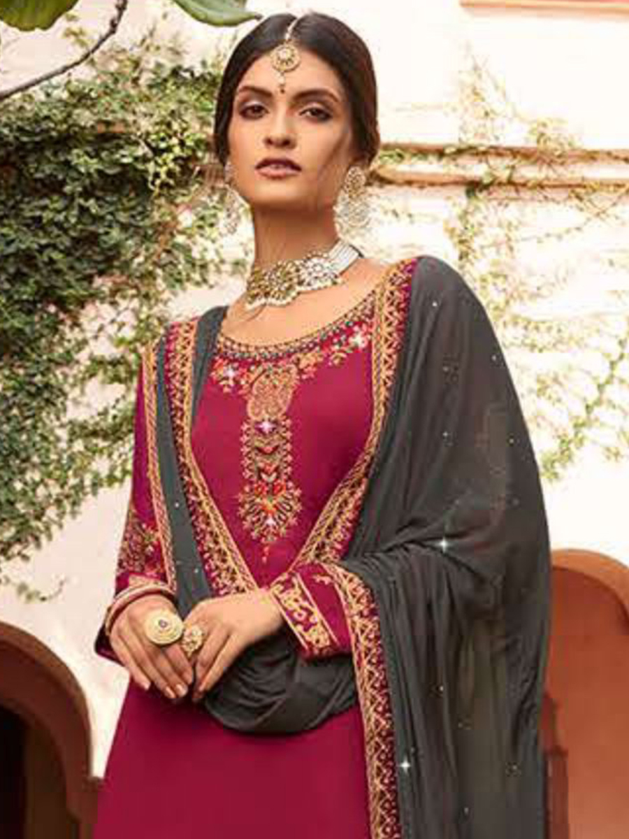 Maroon Handwoven Kurti Style Lehenga With Dupatta 2175LG03