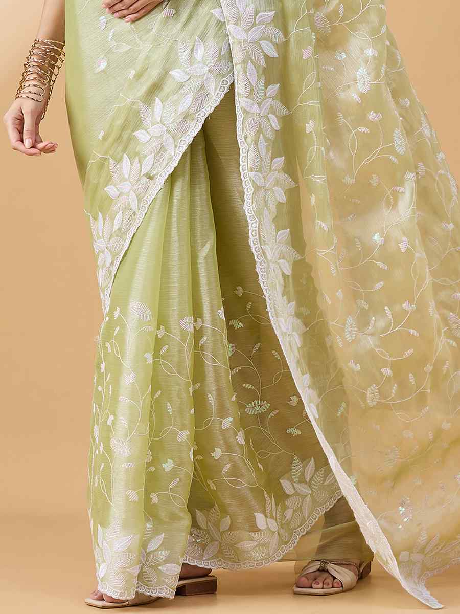 Lavender Tissue Slub Handwoven Wedding Festival Heavy Border Saree