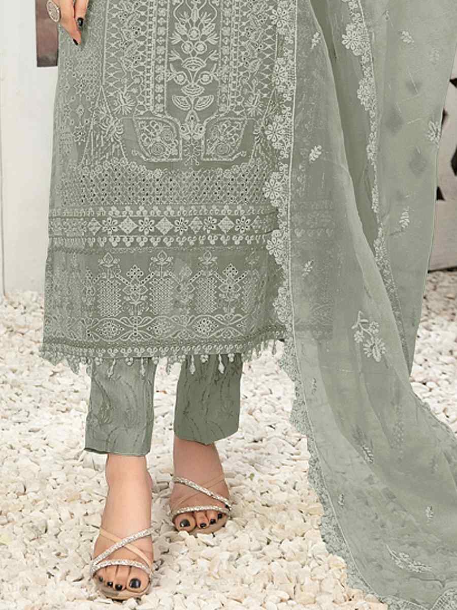 Mahendi Georgette Embroidered Festival Casual Pant Salwar Kameez