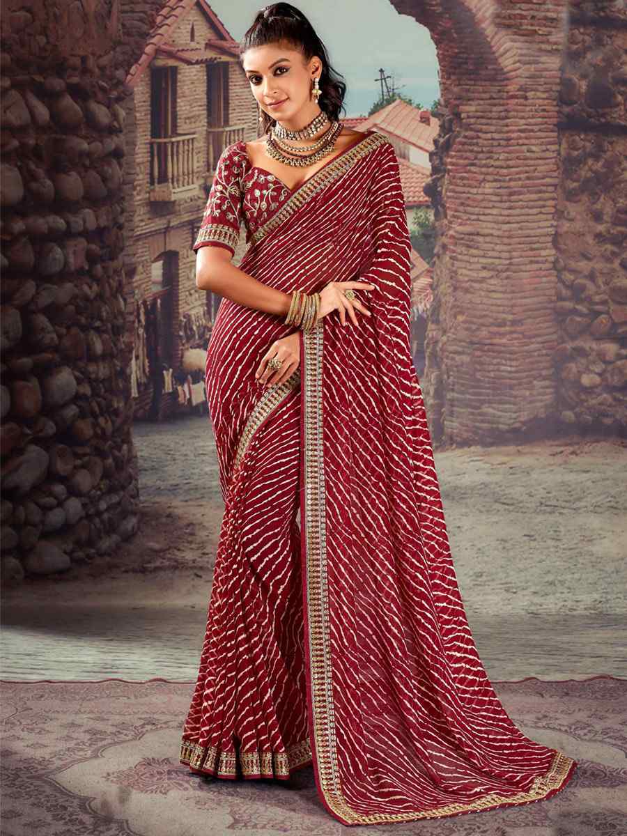 Maheshwari Handwoven Silk Cotton Resham Border Saree With Contrast Pal –  Okhaistore