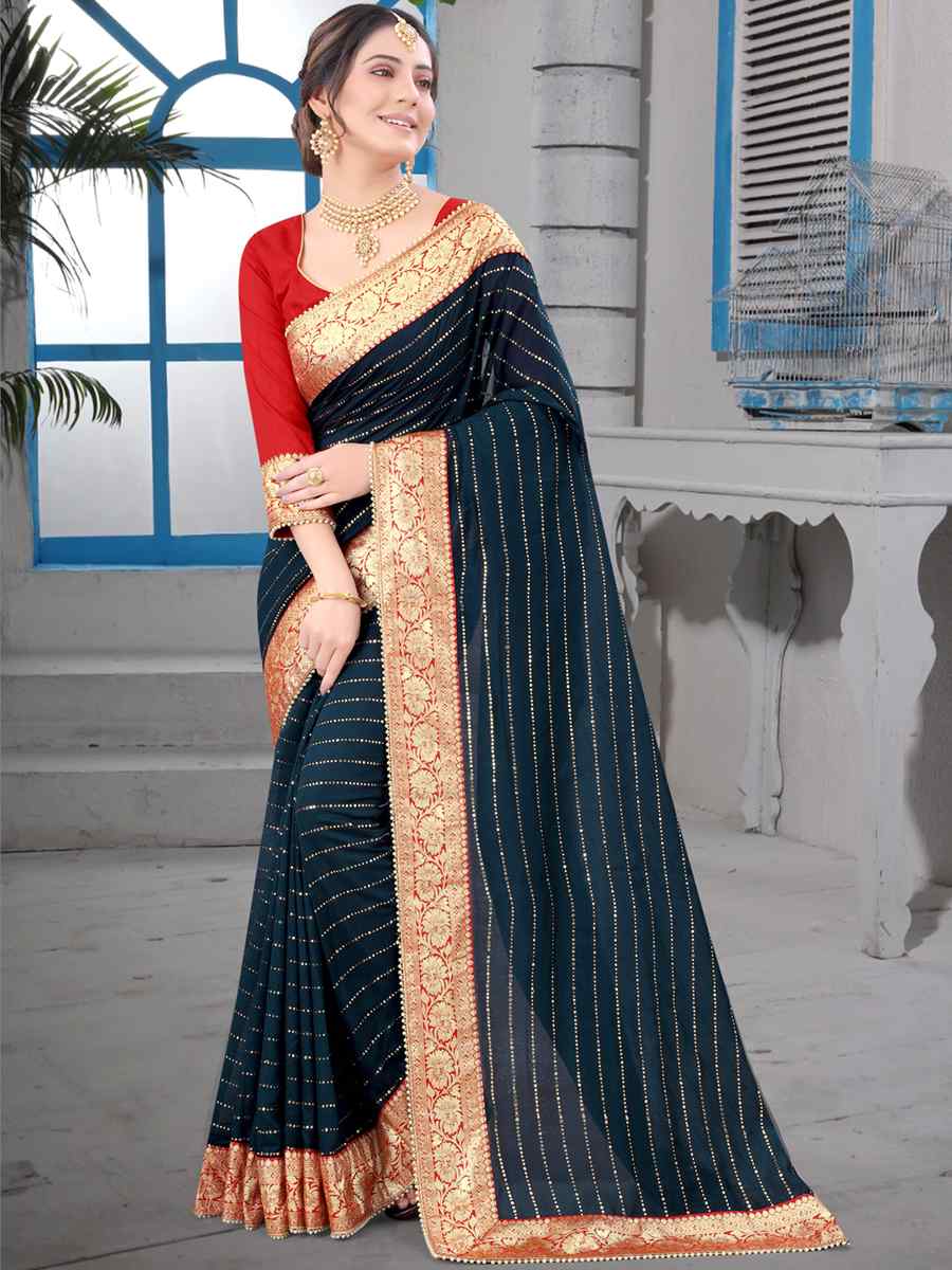 Buy Silk Morpeach Weaving Traditional Saree Online : 198765 -