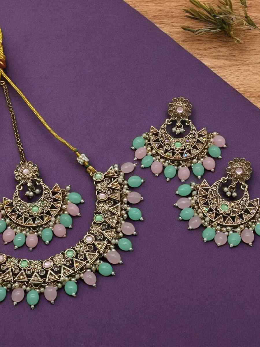 Multi Alloy Festival Wear Kundan Necklace