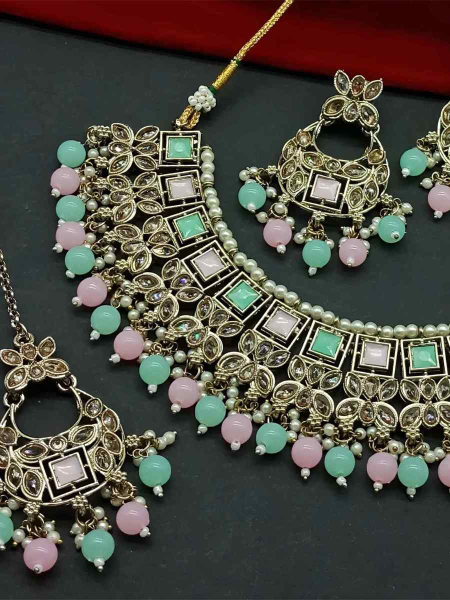 Multi Alloy Festival Wear Kundan Necklace