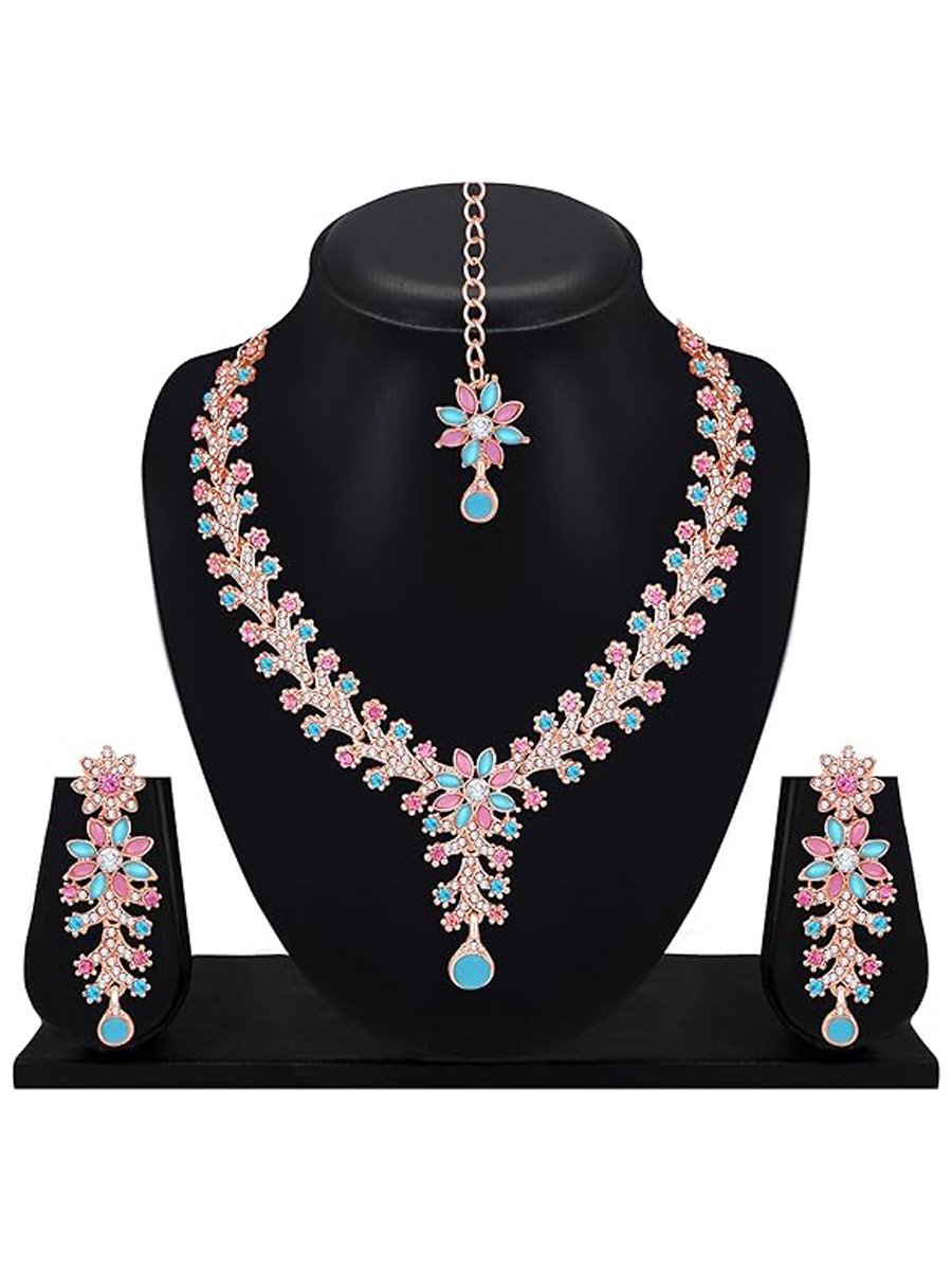 Multi Alloy Festival Wear Kundan Necklace