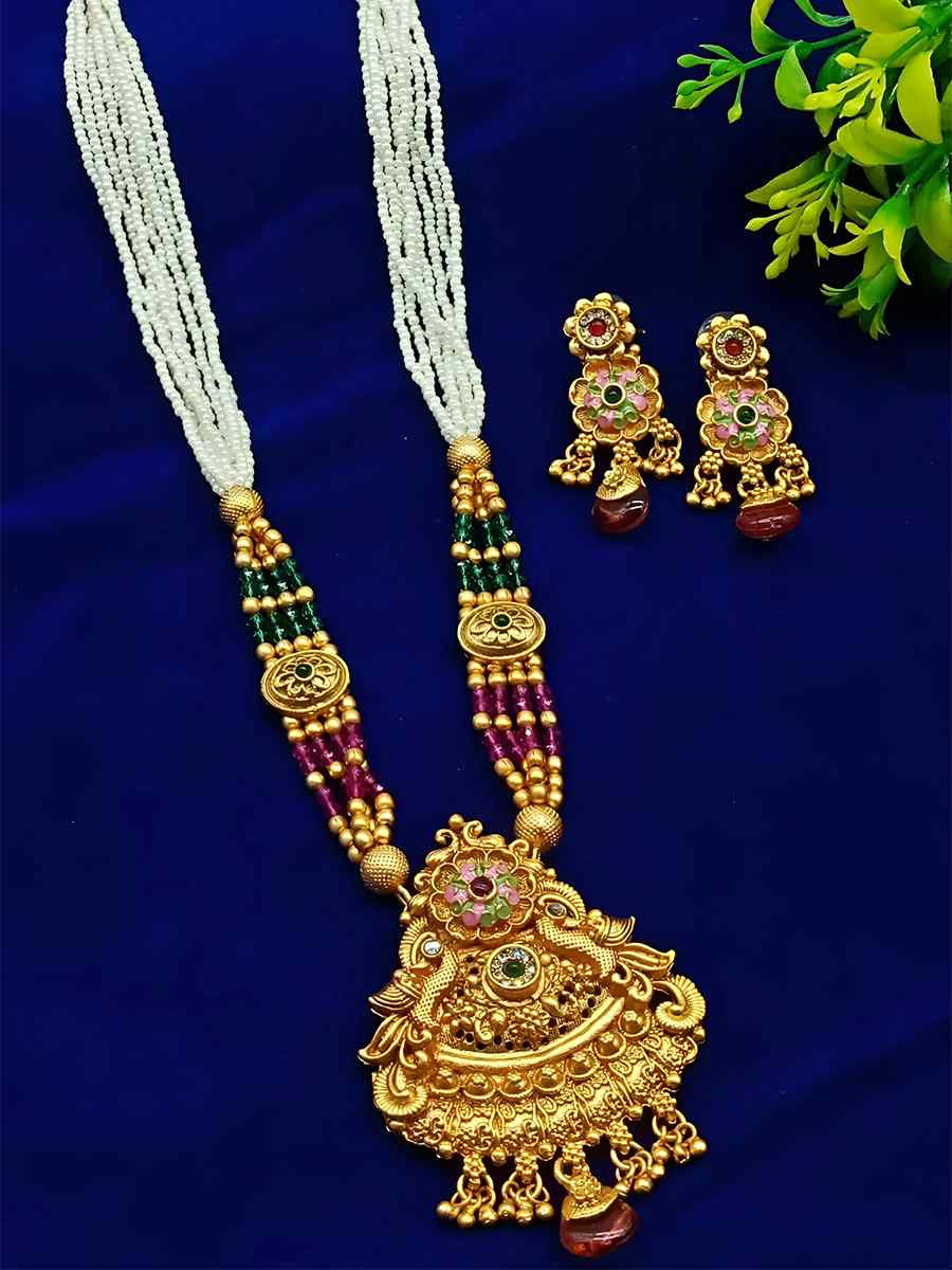 Multi Alloy Festival Wear Kundan Necklace