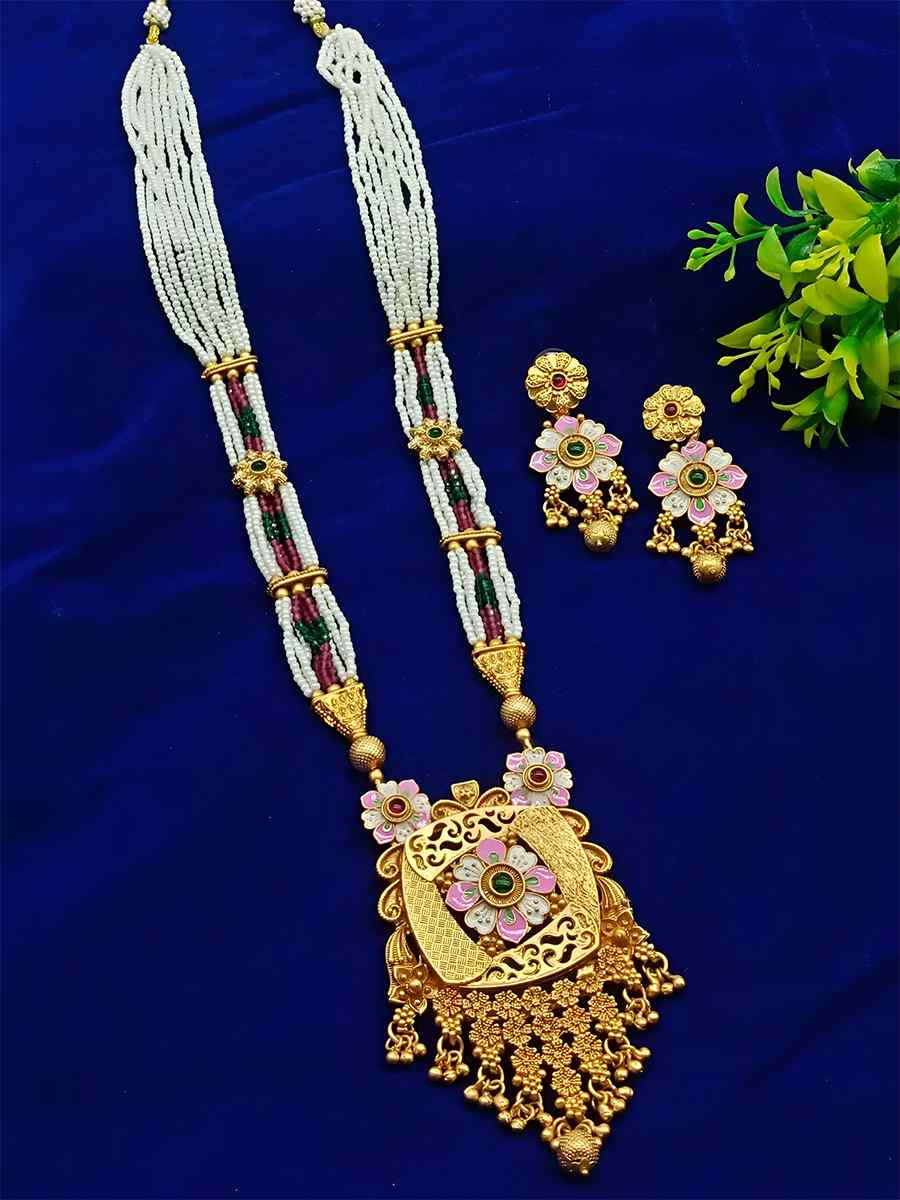 Multi Alloy Festival Wear Kundan Necklace