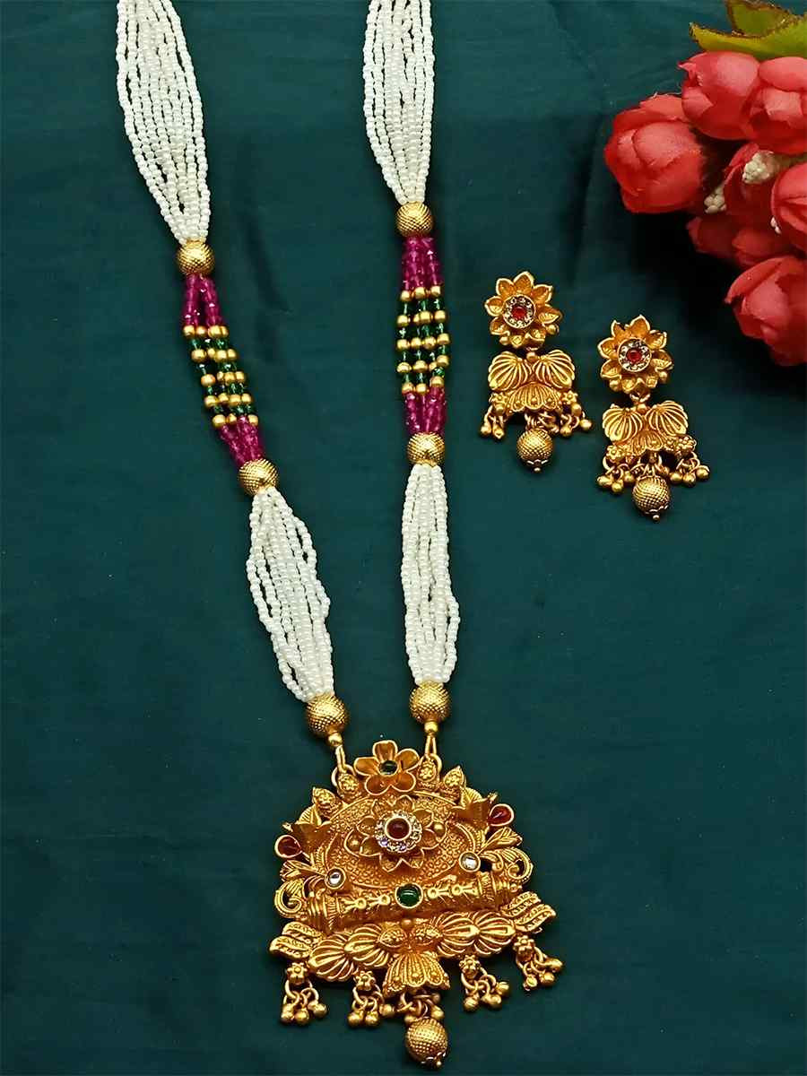 Multi Alloy Festival Wear Kundan Necklace