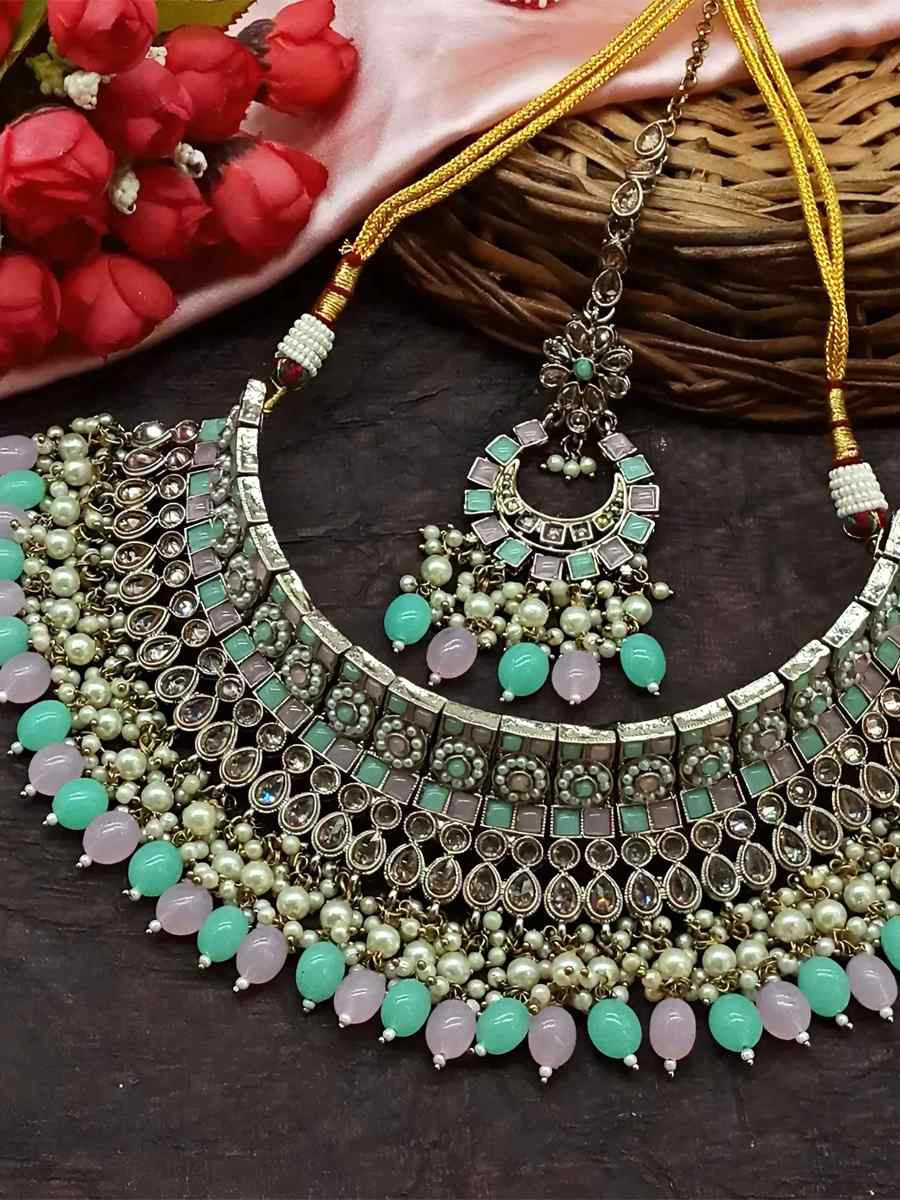 Multi Alloy Festival Wear Kundan Necklace