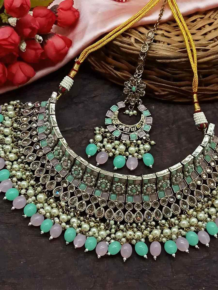 Multi Alloy Festival Wear Kundan Necklace