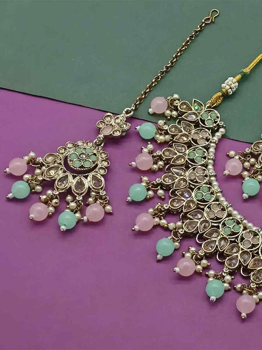 Multi Alloy Festival Wear Kundan Necklace