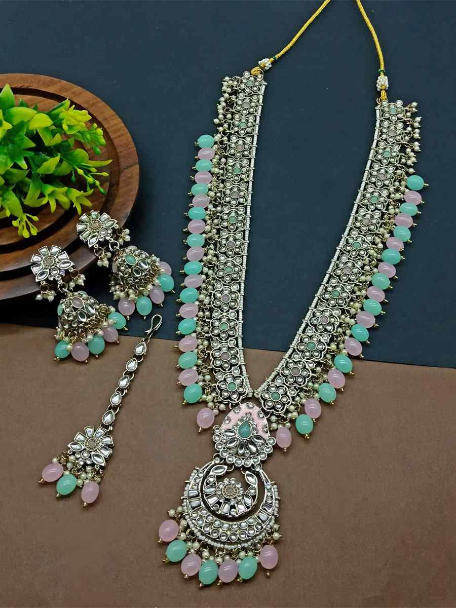 Multi Alloy Festival Wear Kundan Necklace