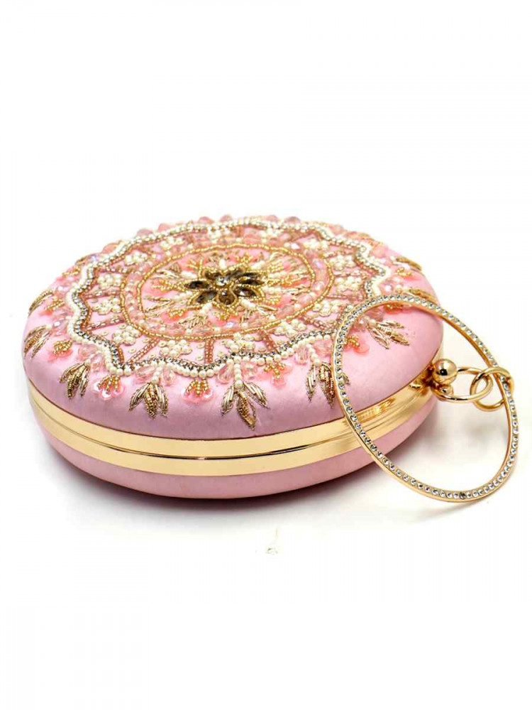 Multi Art Silk Party Wear Embroidered Clutches