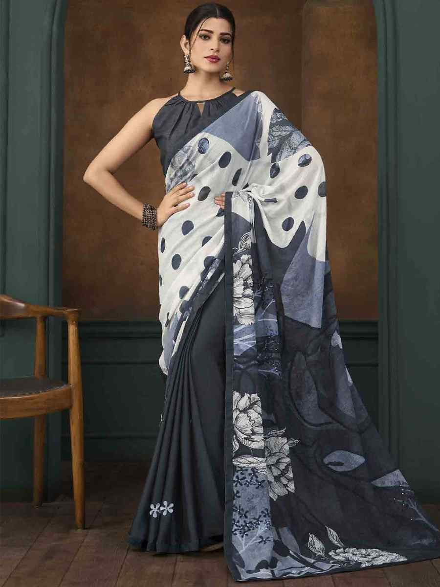 Multi Art Silk Printed Festival Casual Contemporary Saree