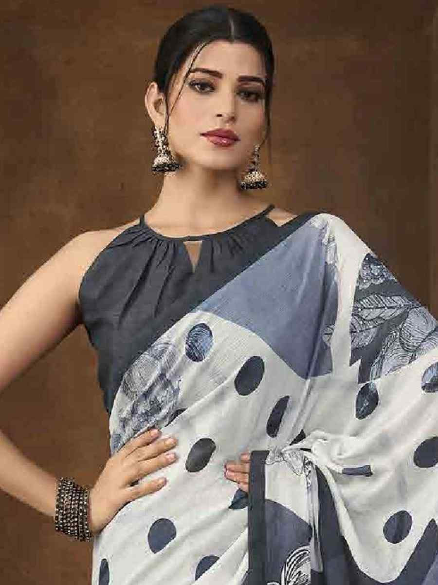 Multi Art Silk Printed Festival Casual Contemporary Saree