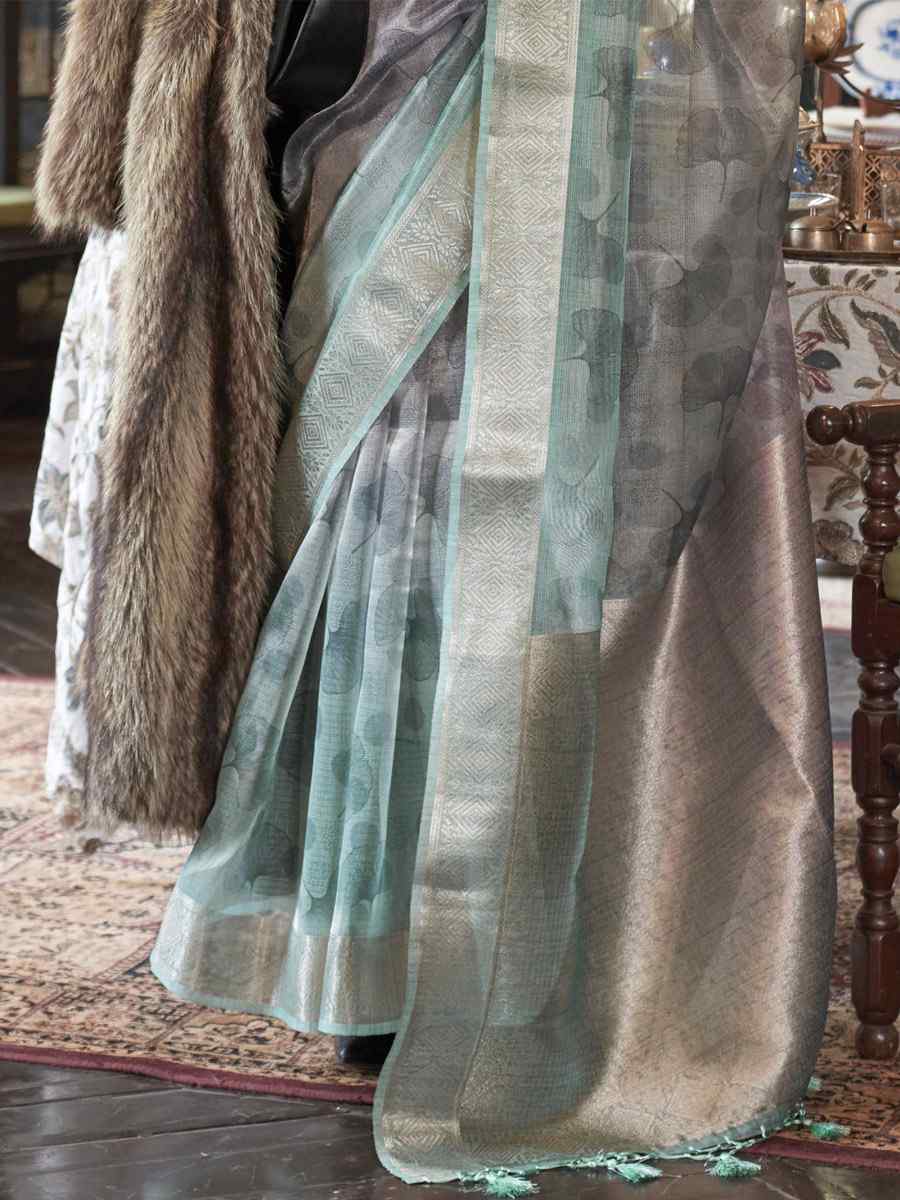 Multi Banarasi Silk Handwoven Festival Casual Heavy Border Saree