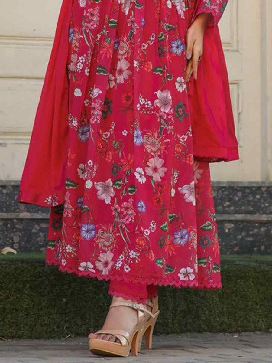 Multi Chiffon Printed Festival Casual Ready Anarkali Salwar Kameez