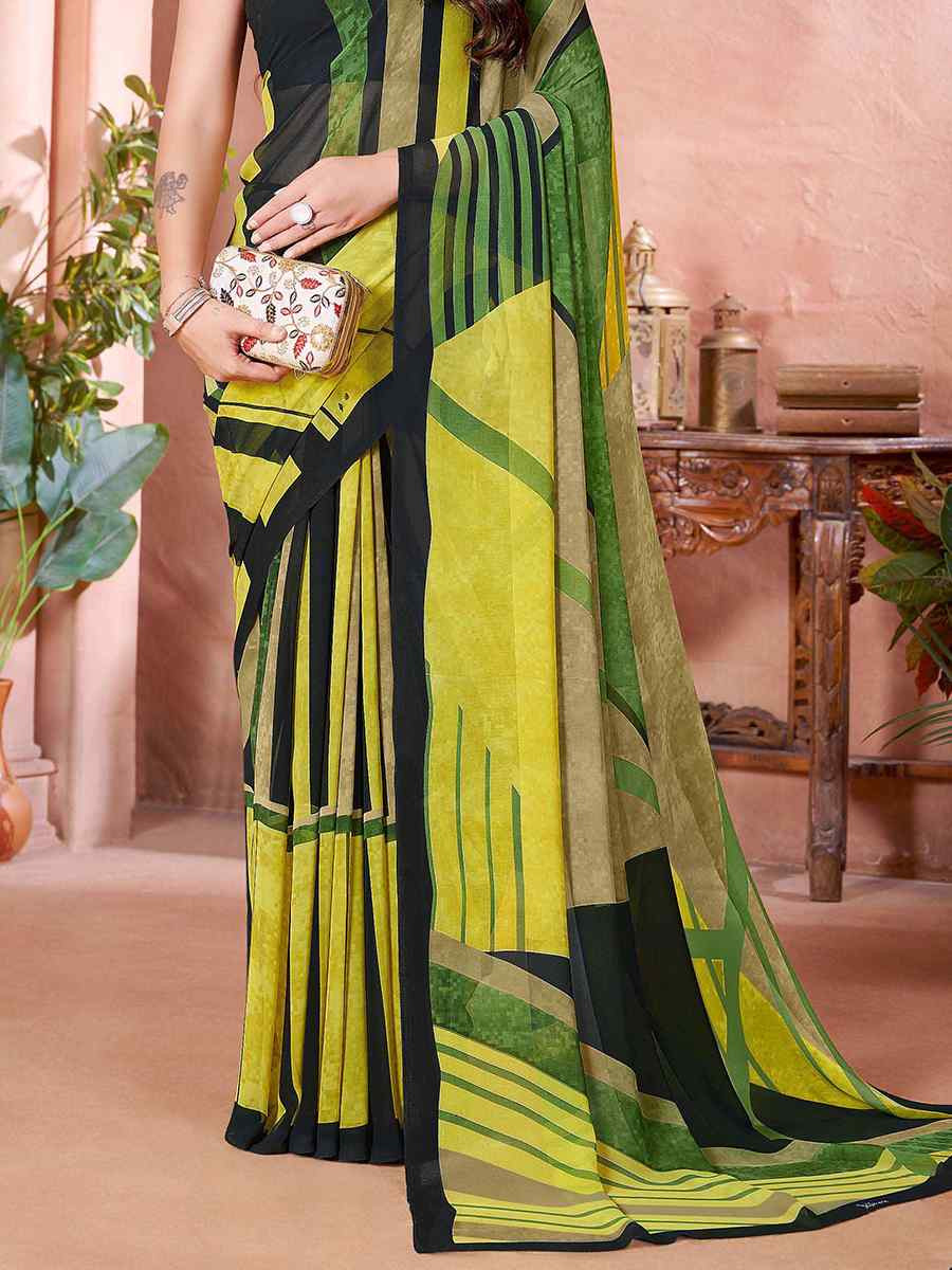 Multi Cotton Printed Festival Casual Contemporary Saree