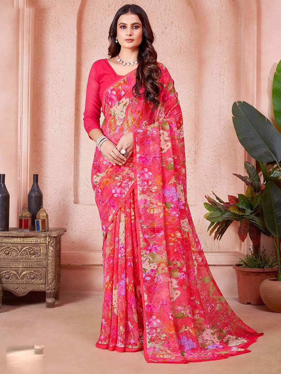 Multi Cotton Printed Festival Casual Contemporary Saree