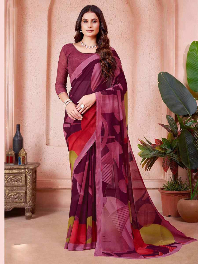 Multi Cotton Printed Festival Casual Contemporary Saree