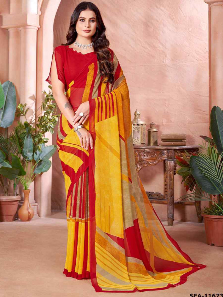 Multi Cotton Printed Festival Casual Contemporary Saree