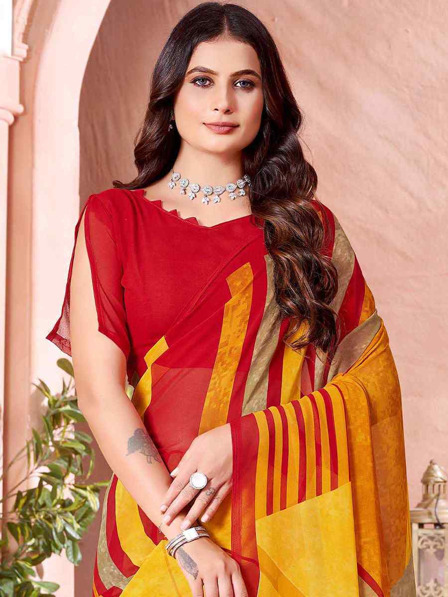 Multi Cotton Printed Festival Casual Contemporary Saree