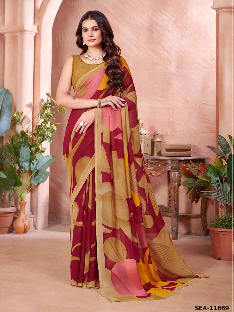 Multi Cotton Printed Festival Casual Contemporary Saree