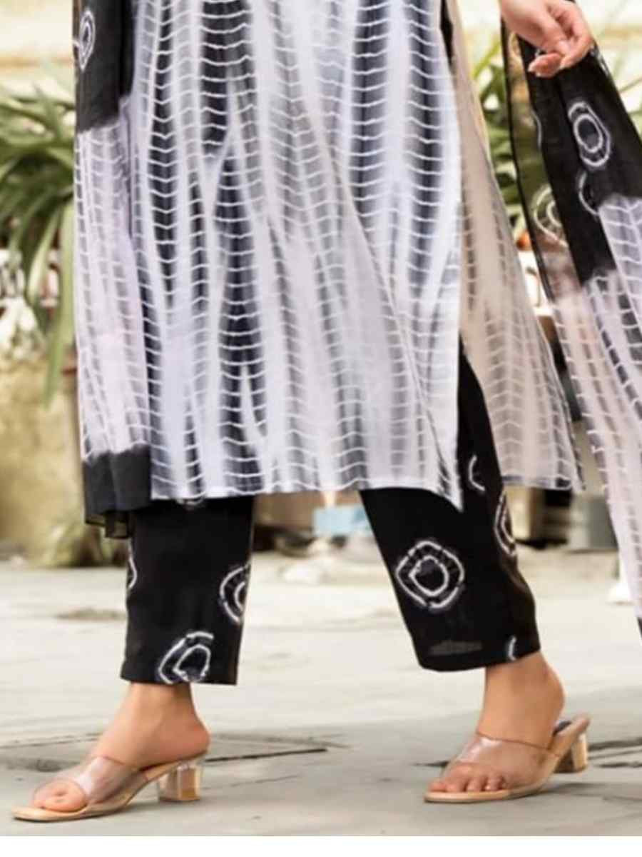 Multi Cotton Printed Festival Casual Ready Pant Salwar Kameez