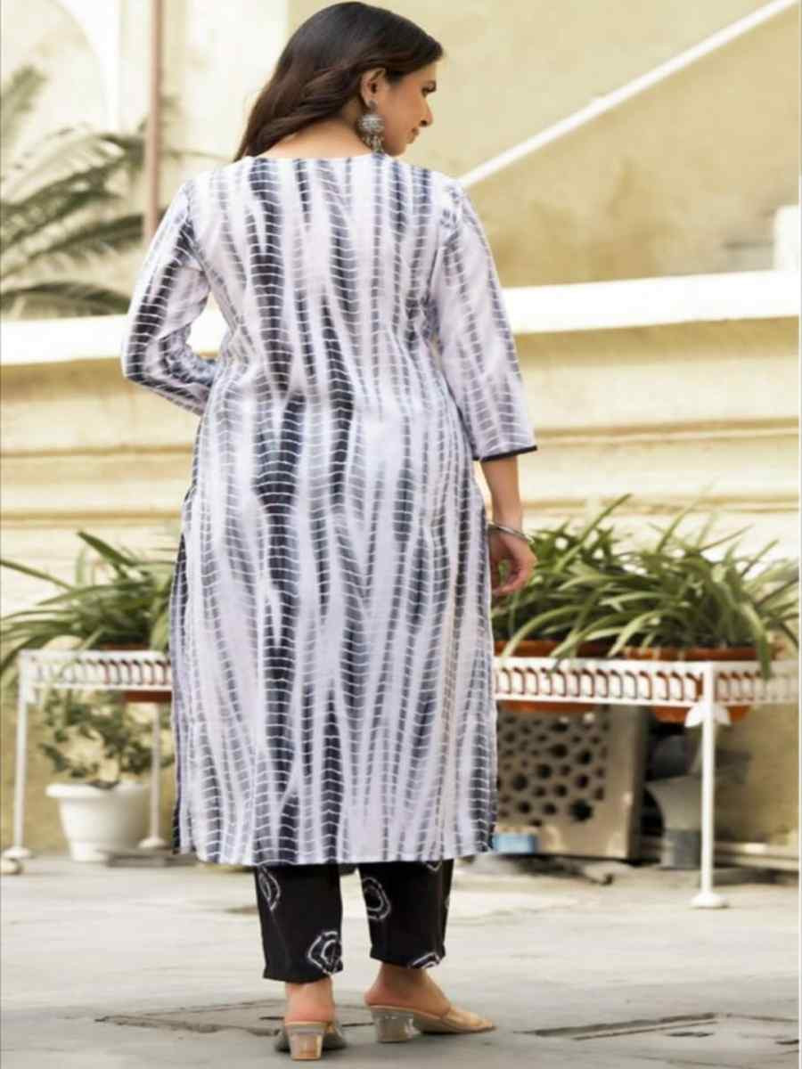 Multi Cotton Printed Festival Casual Ready Pant Salwar Kameez