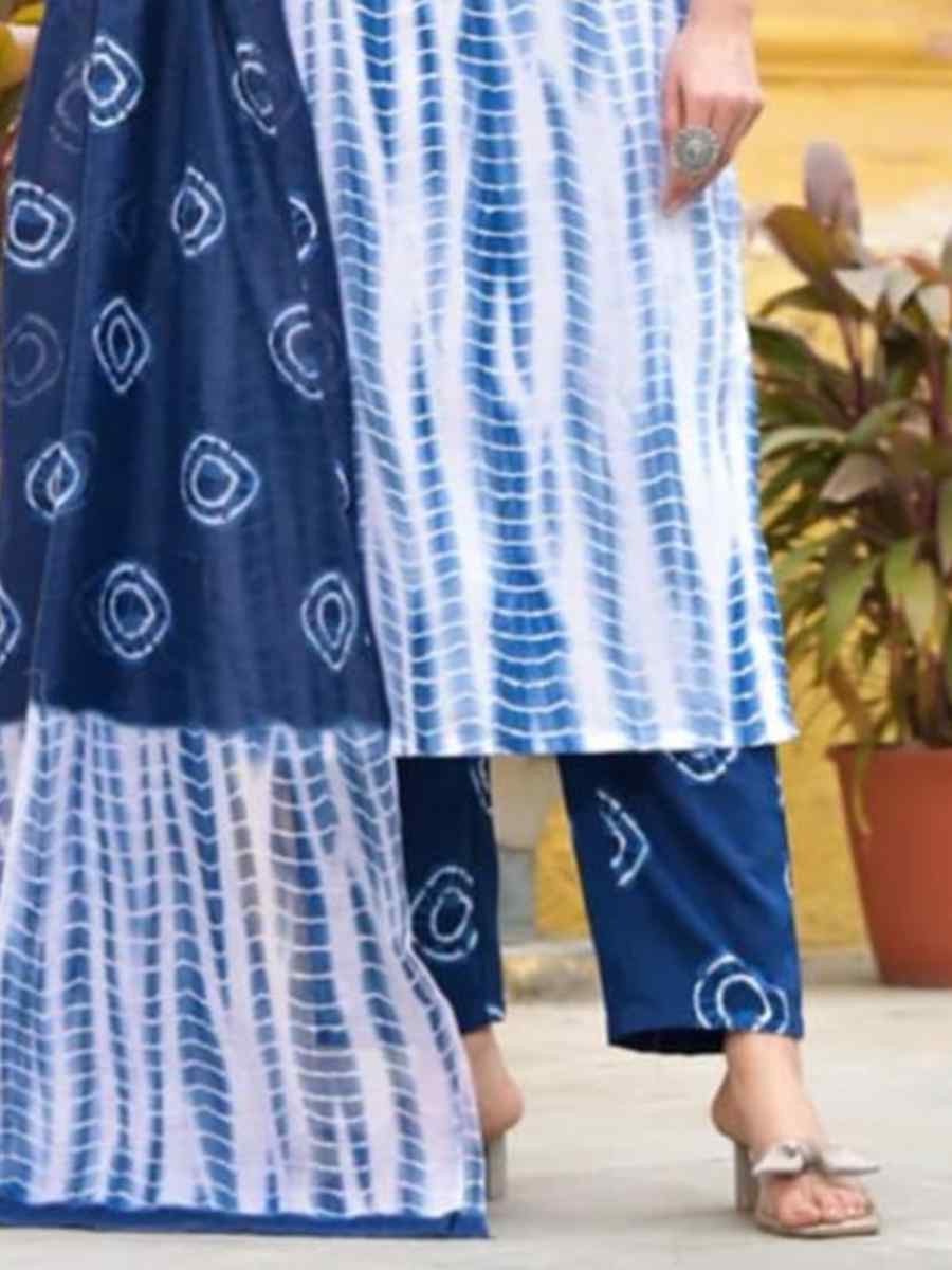 Multi Cotton Printed Festival Casual Ready Pant Salwar Kameez