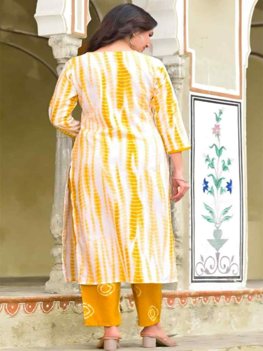 Multi Cotton Printed Festival Casual Ready Pant Salwar Kameez