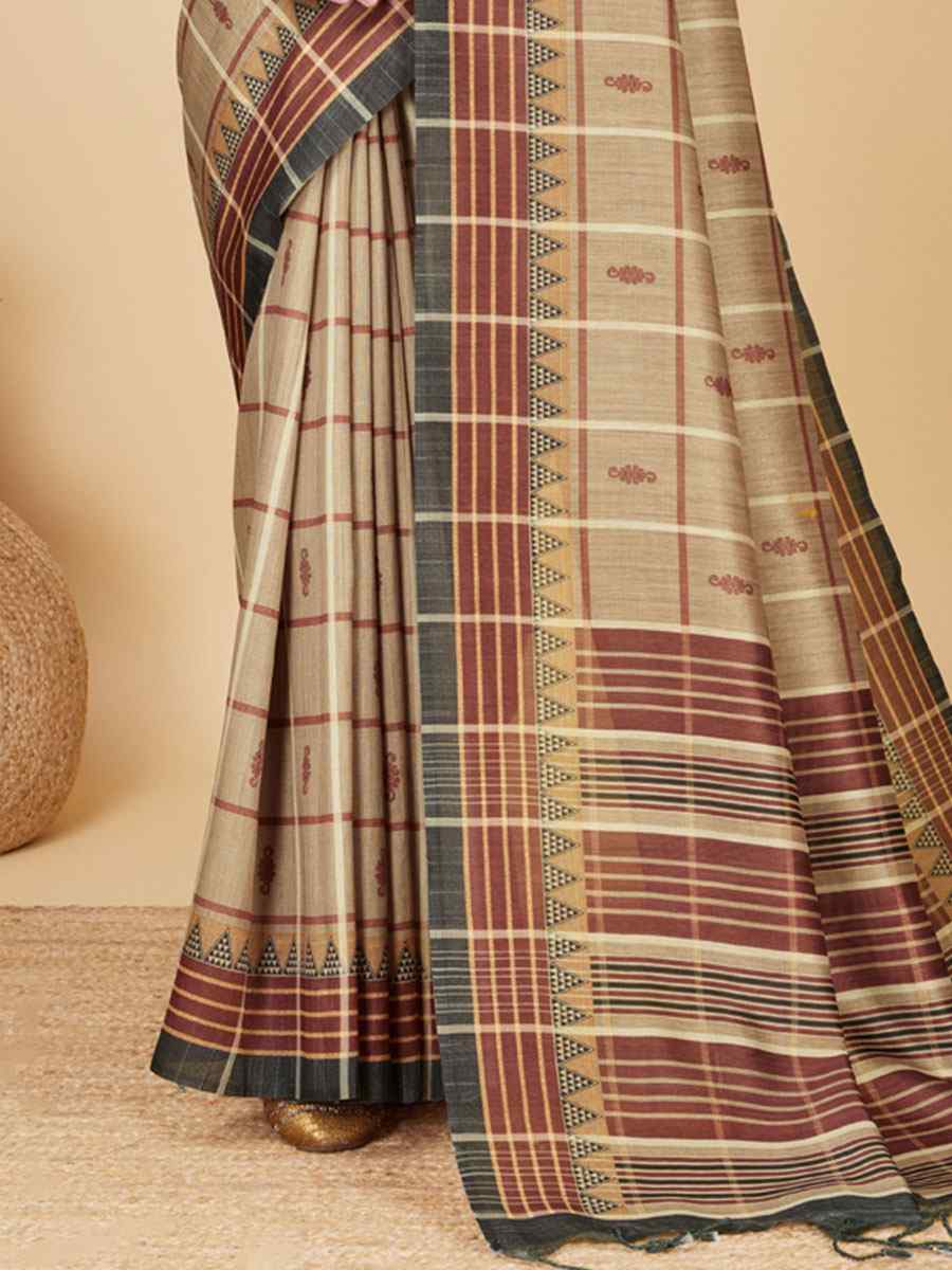 Multi Cotton Silk Printed Casual Festival Contemporary Saree