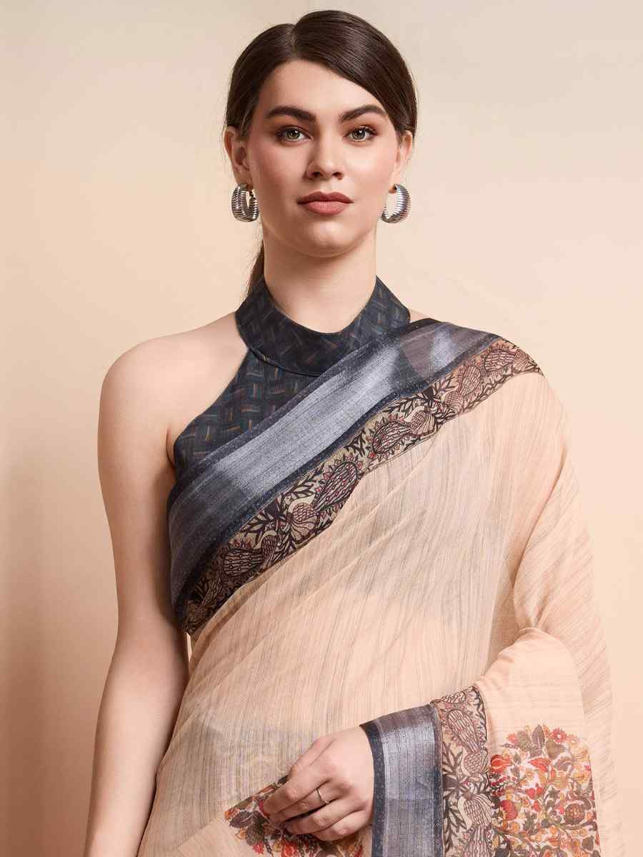 Multi Georgette Handwoven Festival Wedding Heavy Border Saree