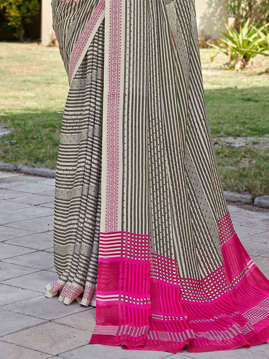 Multi Georgette Printed Casual Festival Contemporary Saree