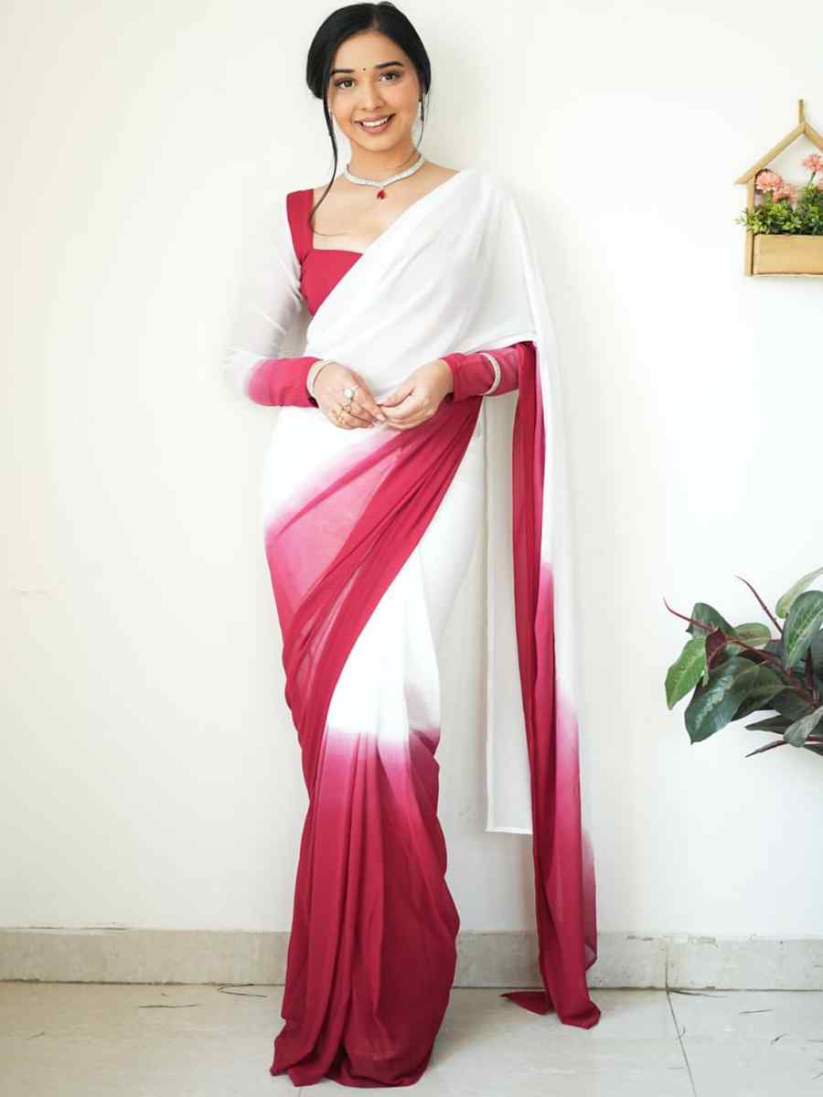 Multi Georgette Printed Festival Casual Contemporary Saree