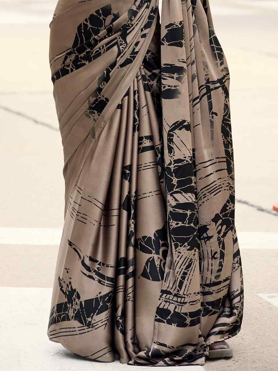 Multi Japan Satin Printed Festival Casual Contemporary Saree