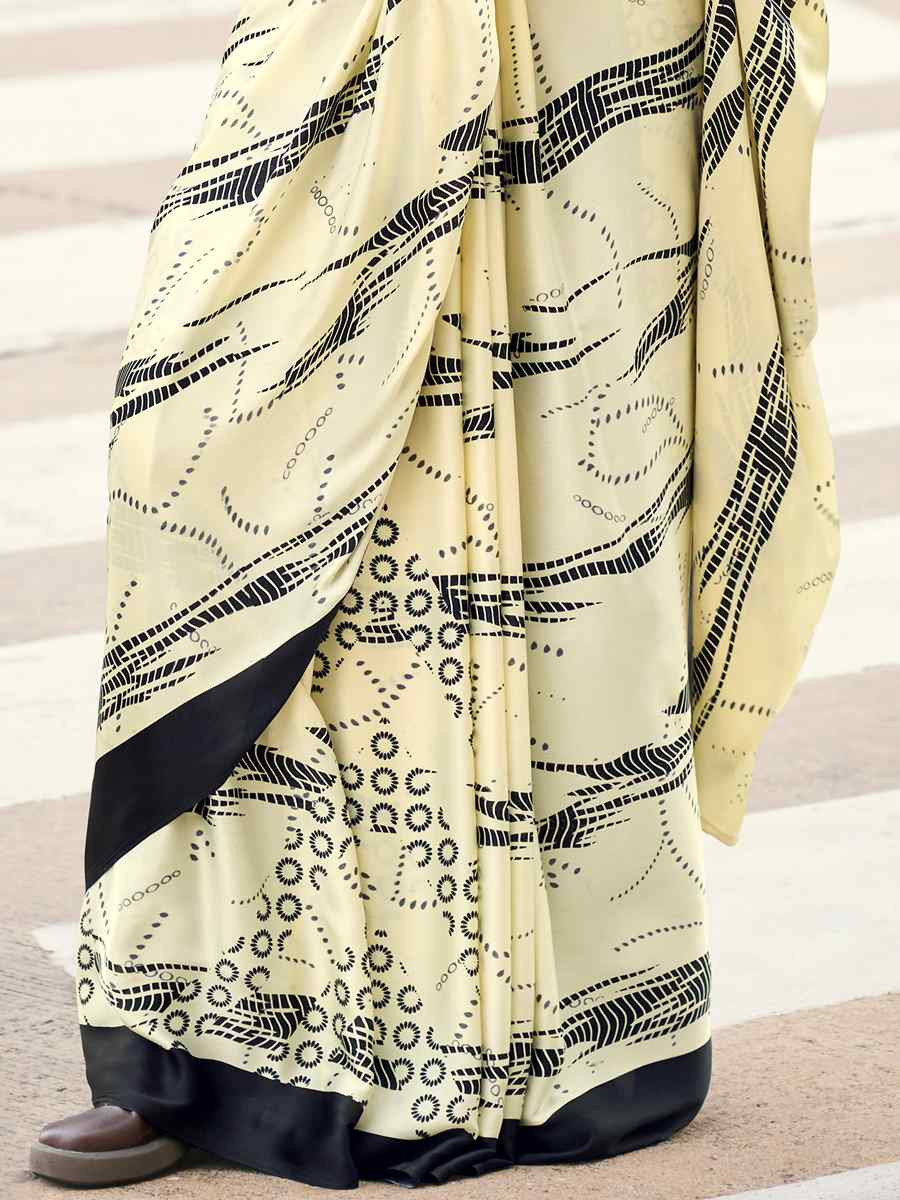 Multi Japan Satin Printed Festival Casual Contemporary Saree