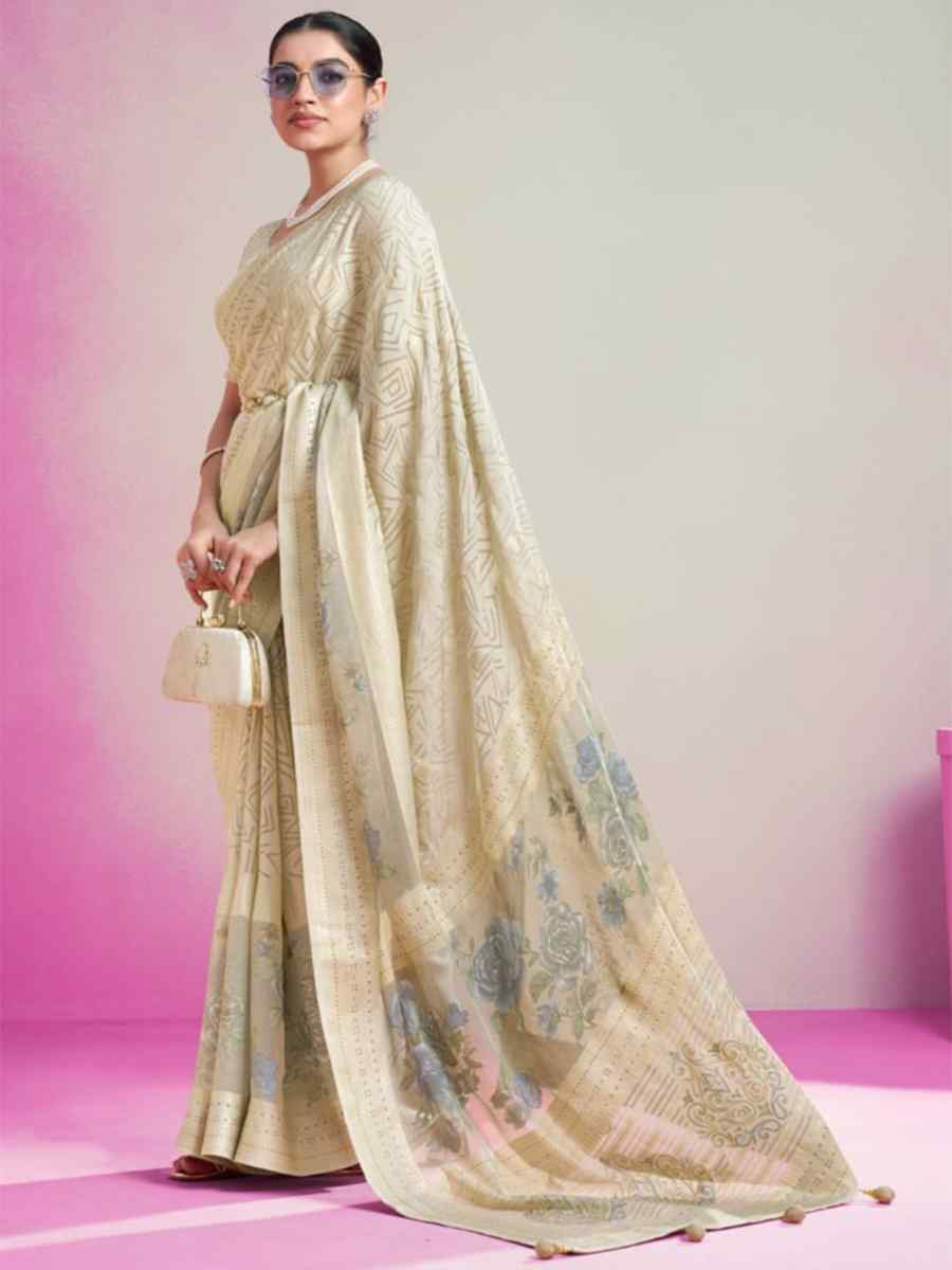 Multi Lux Pv Georgette Handwoven Festival Wedding Heavy Border Saree